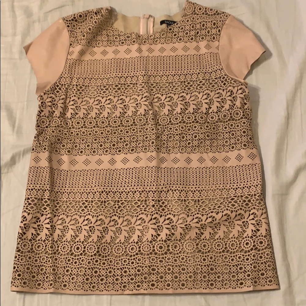 Leather tee - LAST CALL